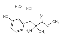 methyl 2-amino-3-(3-hydroxyphenyl)-2-methylpropanoate,hydrate,hydrochloride结构式