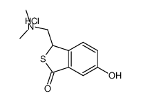 3-[(dimethylamino)methyl]-6-hydroxy-3H-2-benzothiophen-1-one,hydrochloride结构式