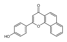2-(4-hydroxyphenyl)benzo[h]chromen-4-one Structure