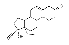 (8R,9S,10R,13R,14S,17R)-13-ethyl-17-ethynyl-17-hydroxy-1,2,4,7,8,9,10,11,12,14,15,16-dodecahydrocyclopenta[a]phenanthren-3-one结构式