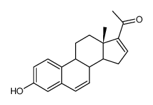 17-Acetyl-1,3,5(10),6,16-estrapentaen-3-ol Structure