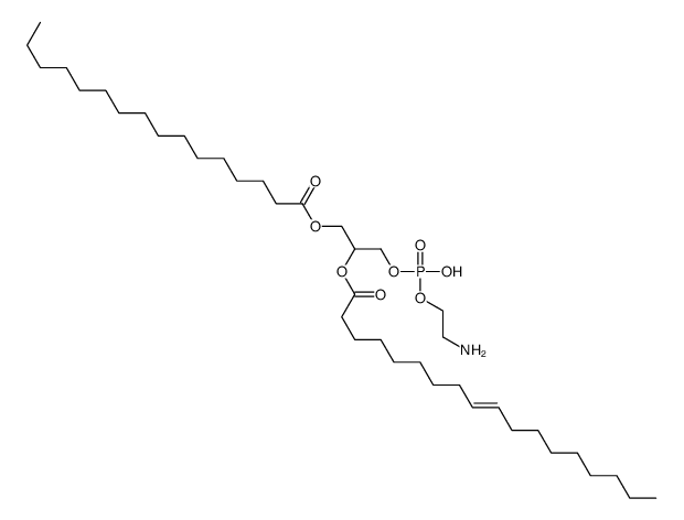 1-棕榈酰基-2-油酰基磷脂酰乙醇胺(POPE)结构式