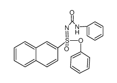 Naphthalin-2-sulfonsaeure-phenylester-anilinocarbonylimid Structure