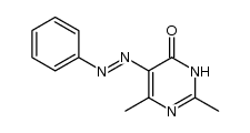 2,6-dimethyl-5-phenylazo-3H-pyrimidin-4-one结构式