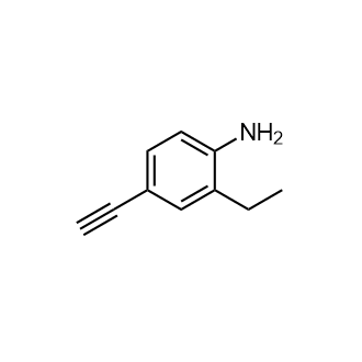 2-乙基-4-乙炔基苯胺结构式
