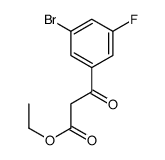 (3-溴-5-氟苯甲酰基)乙酸乙酯结构式
