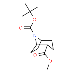 8-boc-8-氮杂双环[3.2.1]辛烷-2-羧酸甲酯结构式