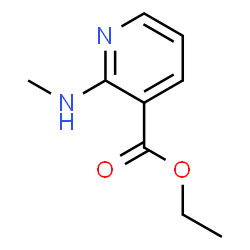 2-(甲基氨基)吡啶-3-羧酸乙酯结构式