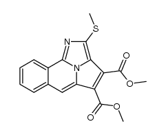 dimethyl 2-methylthio-1-azabenzo[h]cycl[3,2,2]azine-3,4-dicarboxylate Structure