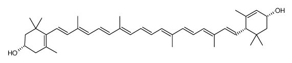 (3S,3'R,6'S)-β,ε-Carotene-3,3'-diol结构式