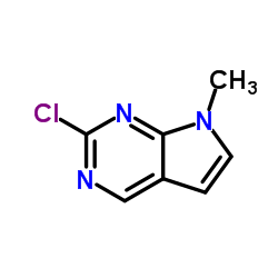 2-Chloro-7-methyl-7H-pyrrolo[2,3-d]pyrimidine Structure