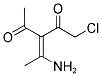 (3Z)-3-(1-AMINOETHYLIDENE)-1-CHLOROPENTANE-2,4-DIONE结构式
