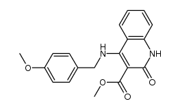 methyl 4-(4-methoxybenzylamino)-2-oxo-1,2-dihydroquinoline-3-carboxylate Structure