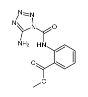 2-[((5-amino-1H-tetrazol-1-yl)carbonyl)amino]benzoic acid methyl ester Structure