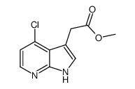 2-(4-氯-1H-吡咯并[2,3-b]吡啶-3-基)乙酸甲酯结构式