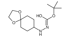 2-(1,4-二噁螺[4.5]-8-癸基)肼羧酸叔丁酯结构式