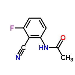 2-氟-6-乙酰胺基苯腈,2-乙酰胺基-6-氟苯腈结构式