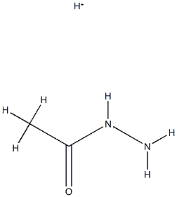 Acetic acid,hydrazide,conjugate monoacid (9CI) structure