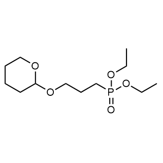 (3-((四氢-2H-吡喃-2-基)氧基)丙基)膦酸二乙酯结构式