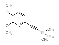 2,3-二甲氧基-6-((三甲基甲硅烷基)乙炔基)吡啶结构式