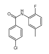 4-Chloro-N-(2-fluoro-5-methylphenyl)benzamide Structure