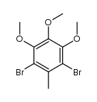 2,6-dibromo-3,4,5-trimethoxytoluene Structure