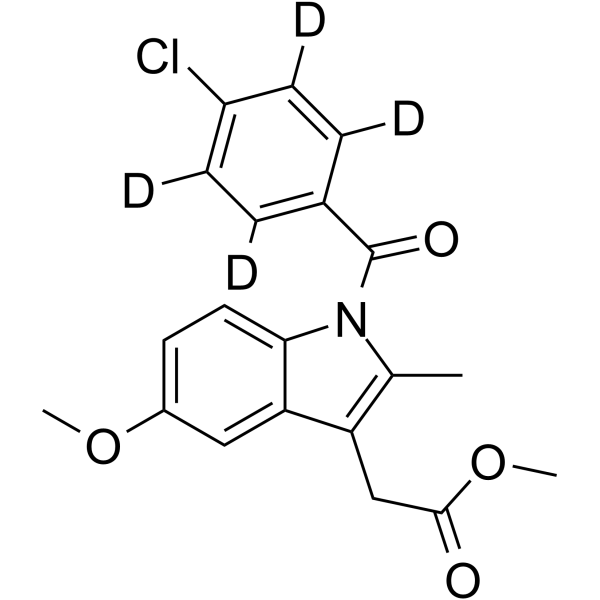 Indomethacin-d4 Methyl Ester结构式