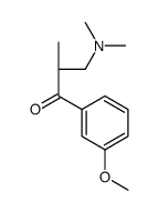 (R)-3-(dimethylamino)-1-(3-methoxyphenyl)-2-methylpropan-1-one结构式