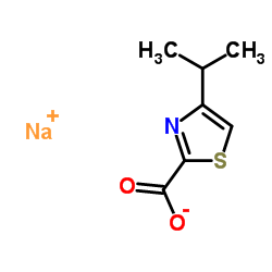 sodium 4-isopropylthiazole-2-carboxylate Structure