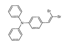 4-(2,2-dibromovinyl)-N,N-diphenylbenzenamine Structure