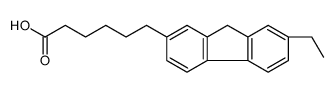 6-(7-ethyl-9H-fluoren-2-yl)hexanoic acid结构式