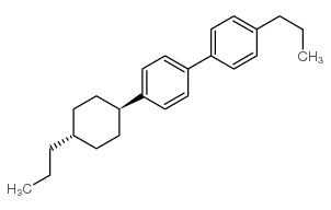 反式-4-丙基环己基-4'-丙基联苯结构式