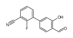 2-fluoro-3-(4-formyl-3-hydroxyphenyl)benzonitrile Structure