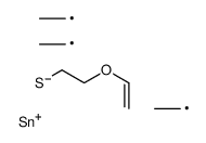2-ethenoxyethylsulfanyl(triethyl)stannane结构式