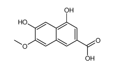 4,6-二羟基-7-甲氧基-2-萘羧酸结构式