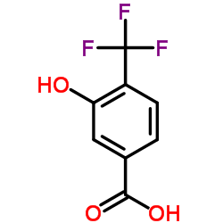 3-羟基-4-三氟甲基苯甲酸结构式
