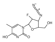1-[(2R,3R,4R,5S)-4-azido-3-fluoro-5-(hydroxymethyl)oxolan-2-yl]-5-methylpyrimidine-2,4-dione Structure