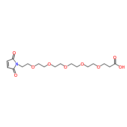 Mal-PEG5-acid Structure