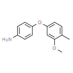 4-(3-甲氧基-4-甲基苯氧基)苯胺结构式