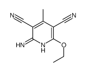 2-amino-6-ethoxy-4-methylpyridine-3,5-dicarbonitrile结构式