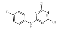 2,4-二氯-6-(4-氟苯胺基)-1,3,5-三嗪结构式
