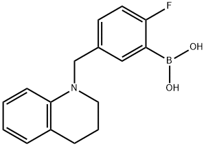 (5-((3,4-dihydroquinolin-1(2H)-yl)methyl)-2-fluorophenyl)boronic acid Structure