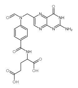10-formylfolic acid (25 mg) Structure