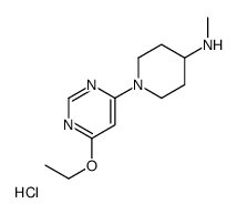 (1-(6-乙氧基嘧啶-4-基)哌啶-4-基)甲胺盐酸盐结构式