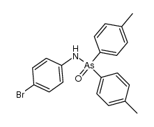 N-(p-bromophenyl)-As,As-di-p-tolylarsinic amide Structure