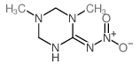 1,5-Dimethyl-2-nitroiminohexahydro-1,3,5-triazine Structure