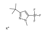 Potassium (3-(tert-butyl)-1-methyl-1H-pyrazol-5-yl)trifluoroborate Structure