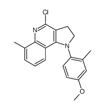 1-(4-methoxy-2-methylphenyl)-4-chloro-6-methyl-2,3-dihydropyrrolo<3,2-c>quinoline Structure