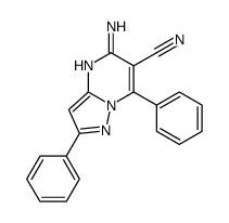 5-amino-2,7-diphenylpyrazolo[1,5-a]pyrimidine-6-carbonitrile Structure