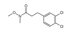 3-(3,4-dichlorophenyl)-N-methoxy-N-methylpropanamide结构式